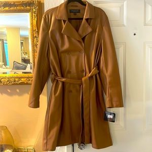 BRAND NEW MARC NEW YORK LEATHER TRENCH COAT